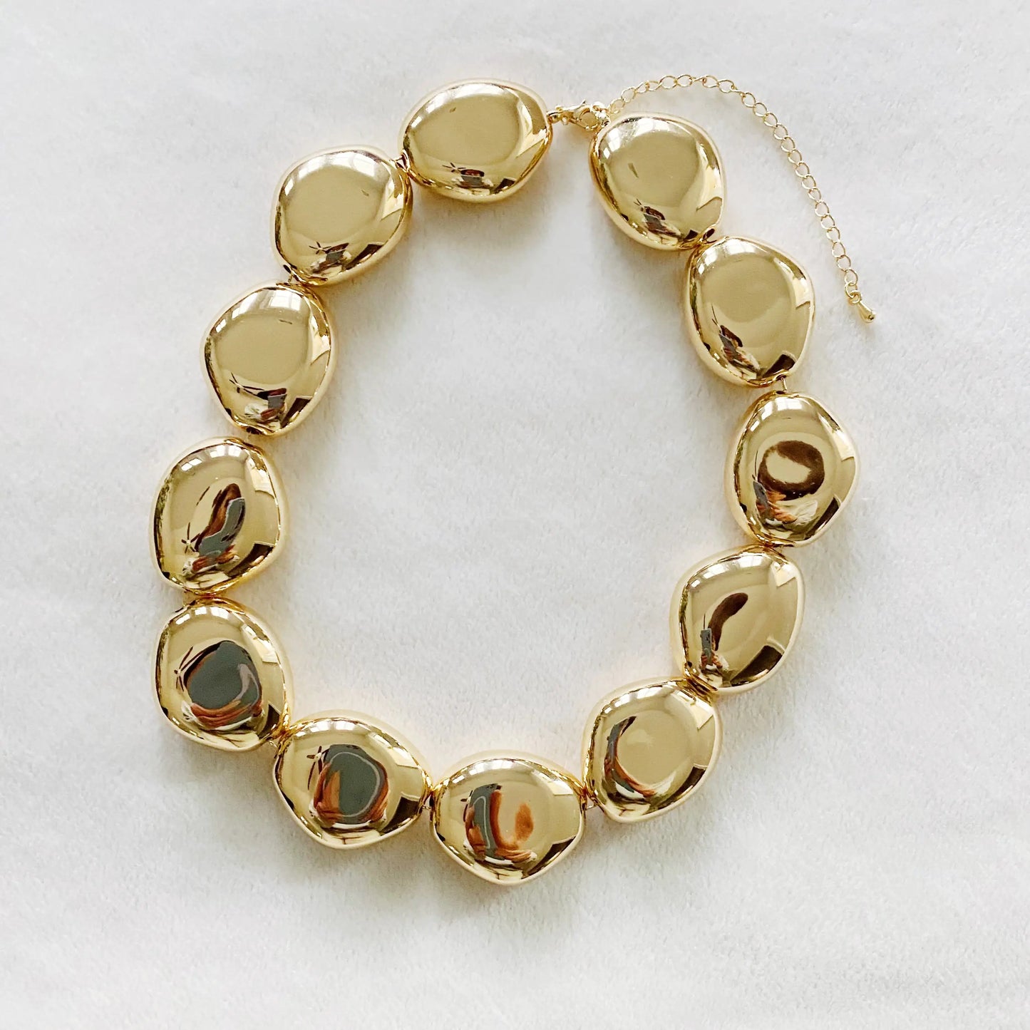 Luzora™ Golden Nugget Statement Necklace