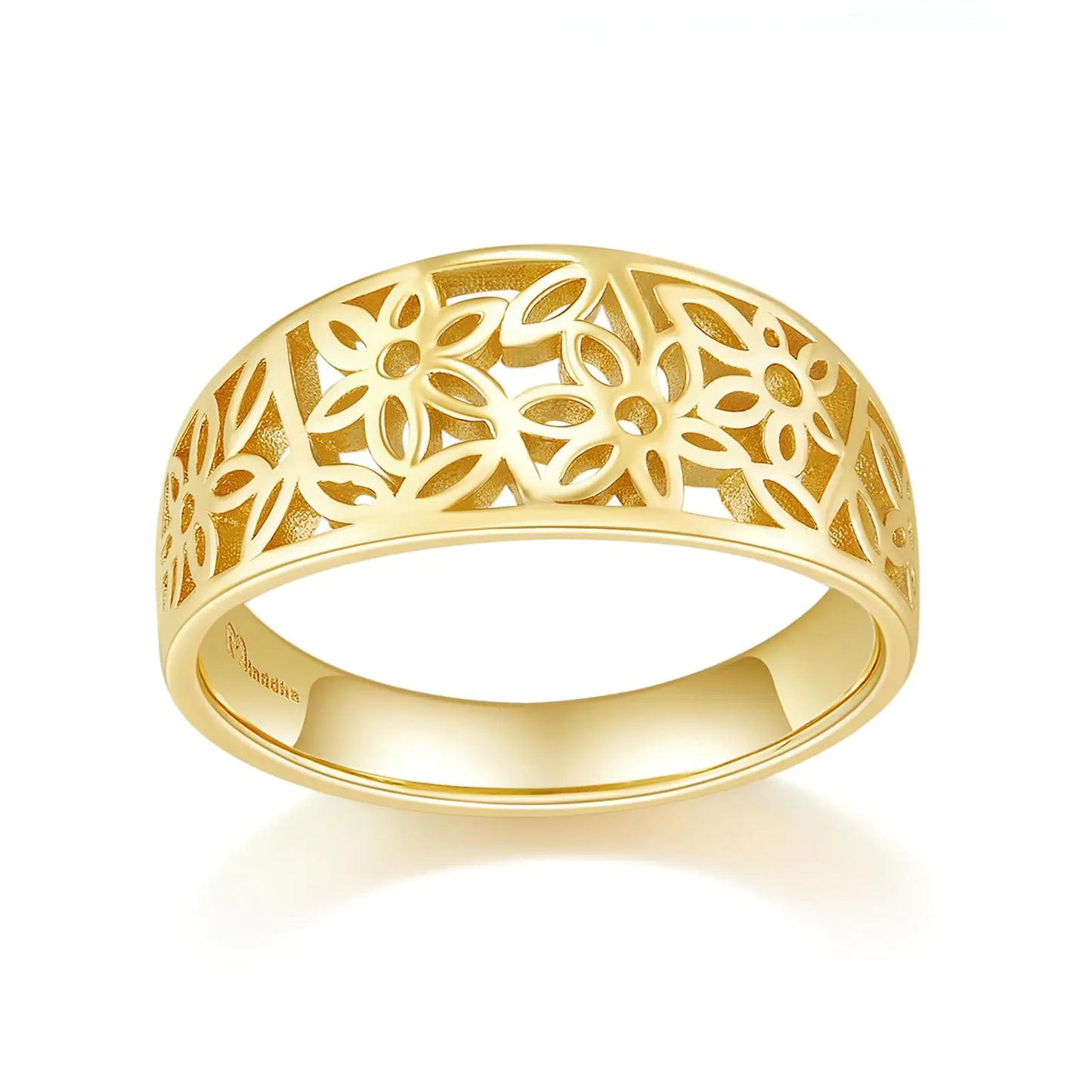 Luzora™ Minddha Floral Elegance 14K Gold Ring