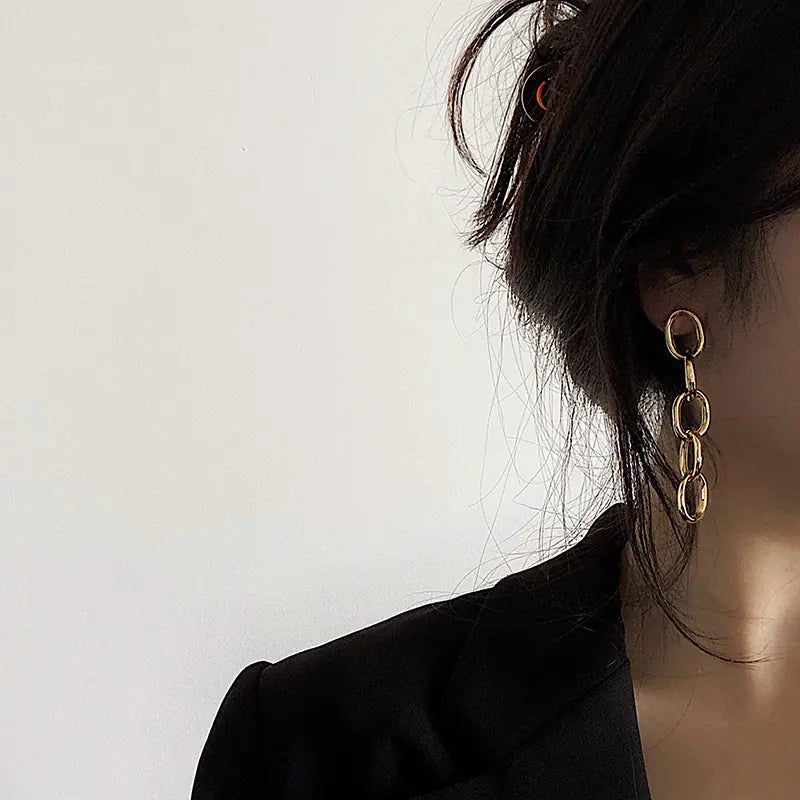 Luzora™  Statement Chain Earrings