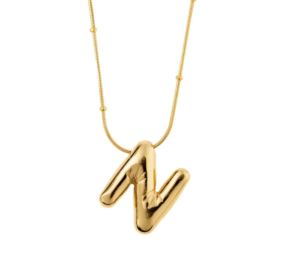 Luzora™ Signature Initial – Alphabet Necklace