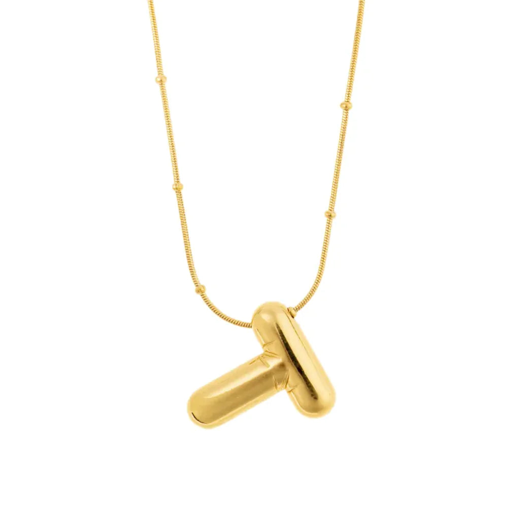 Luzora™ Signature Initial – Alphabet Necklace