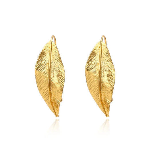 Luzora™ Gold Leaf Earrings