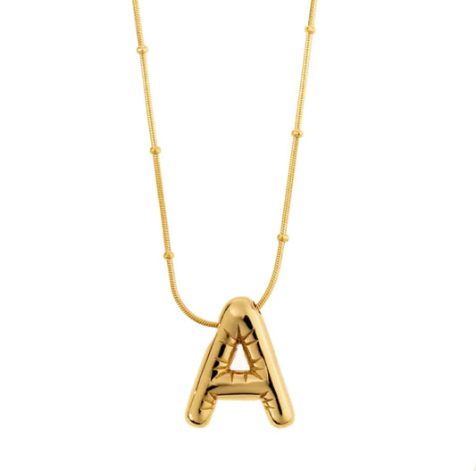 Luzora™ Signature Initial – Alphabet Necklace