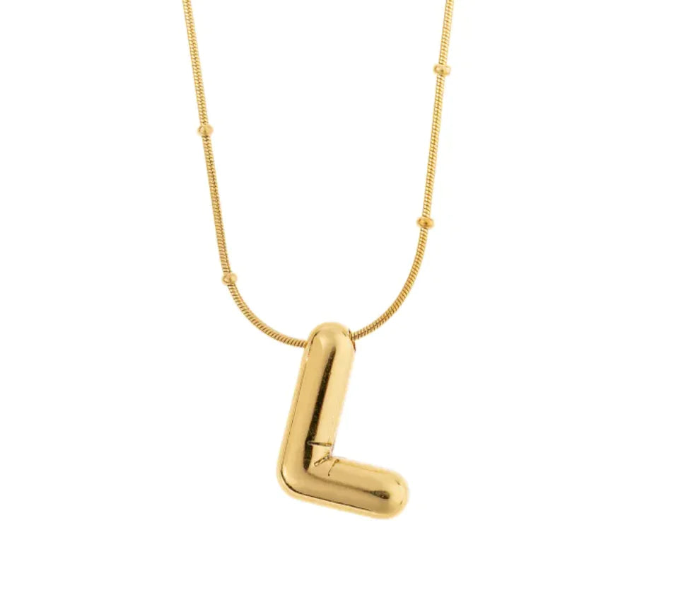 Luzora™ Signature Initial – Alphabet Necklace