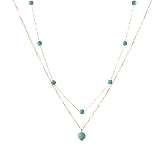 Luzora™ EverGlow Line – Gold-Plated Clavicle Necklace