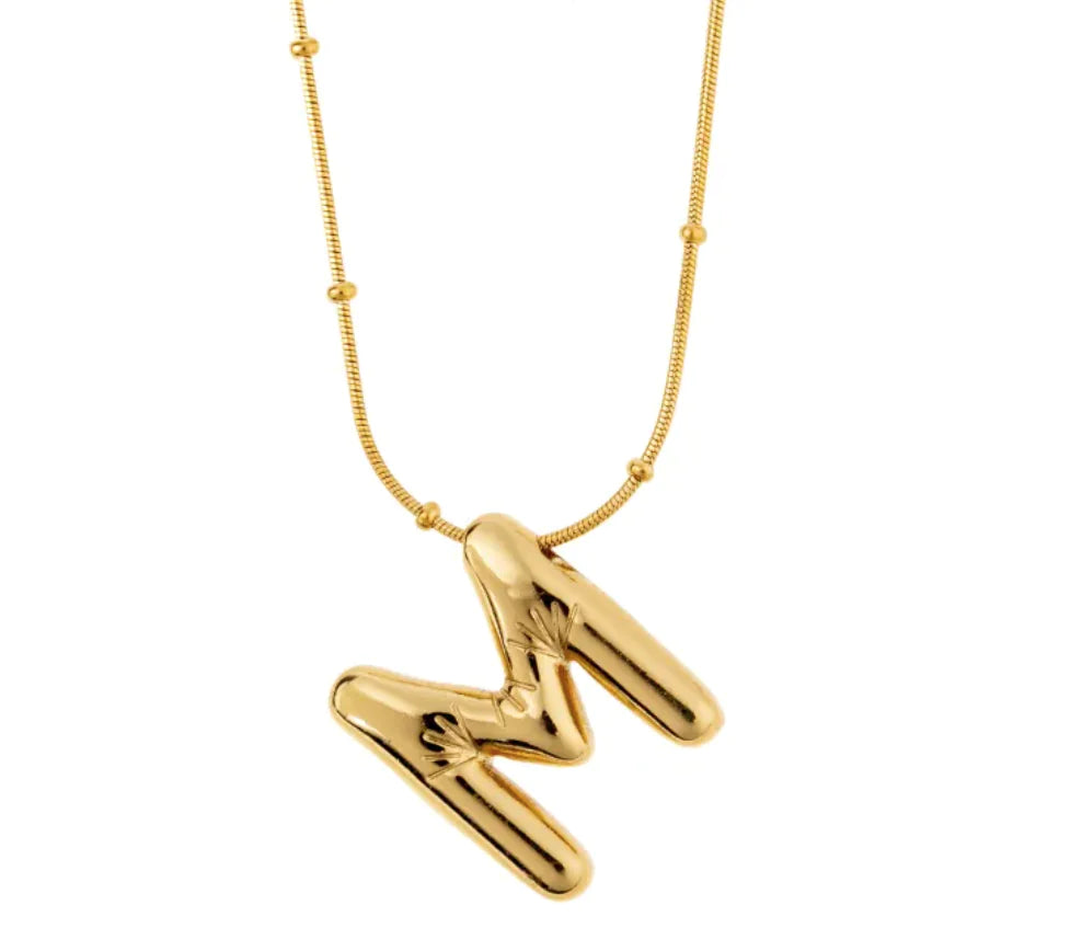 Luzora™ Signature Initial – Alphabet Necklace