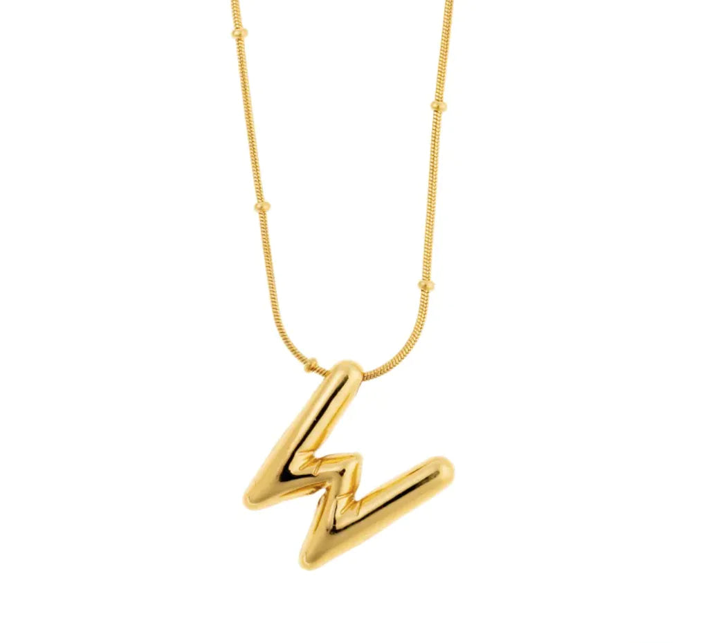 Luzora™ Signature Initial – Alphabet Necklace