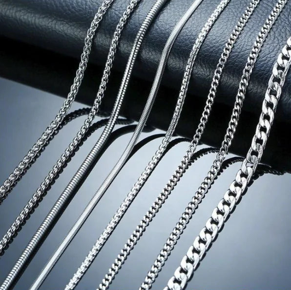 Luzora™ Titan Luxe – Gold Titanium Steel Chain Necklace for Men