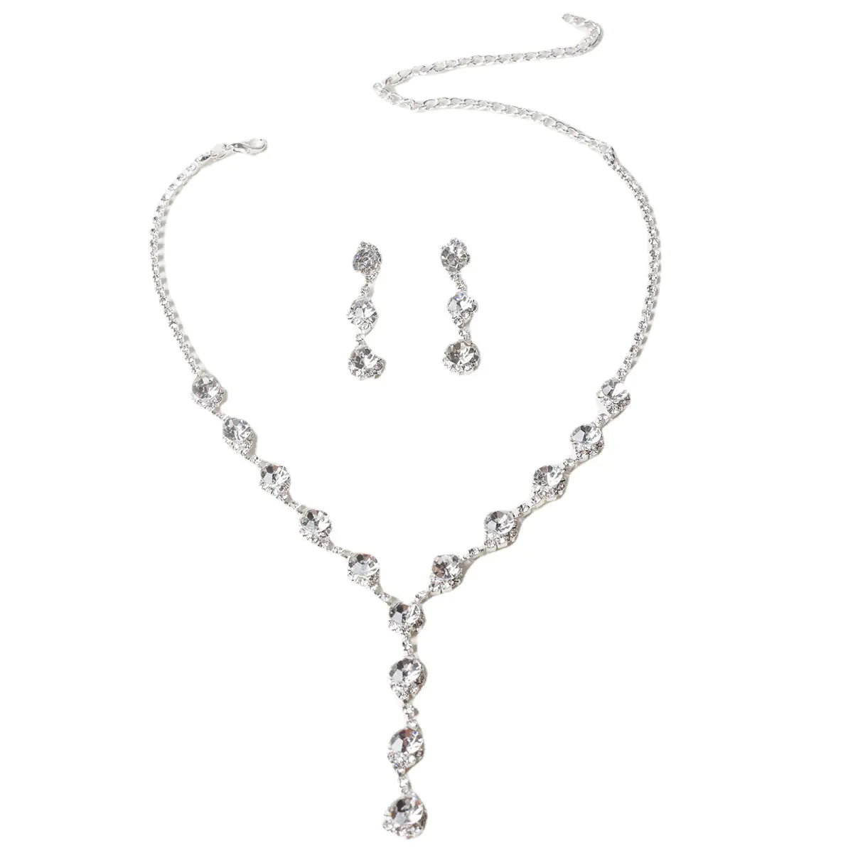Luzora™ Elegant 3-Piece Rhinestone Jewelry Set