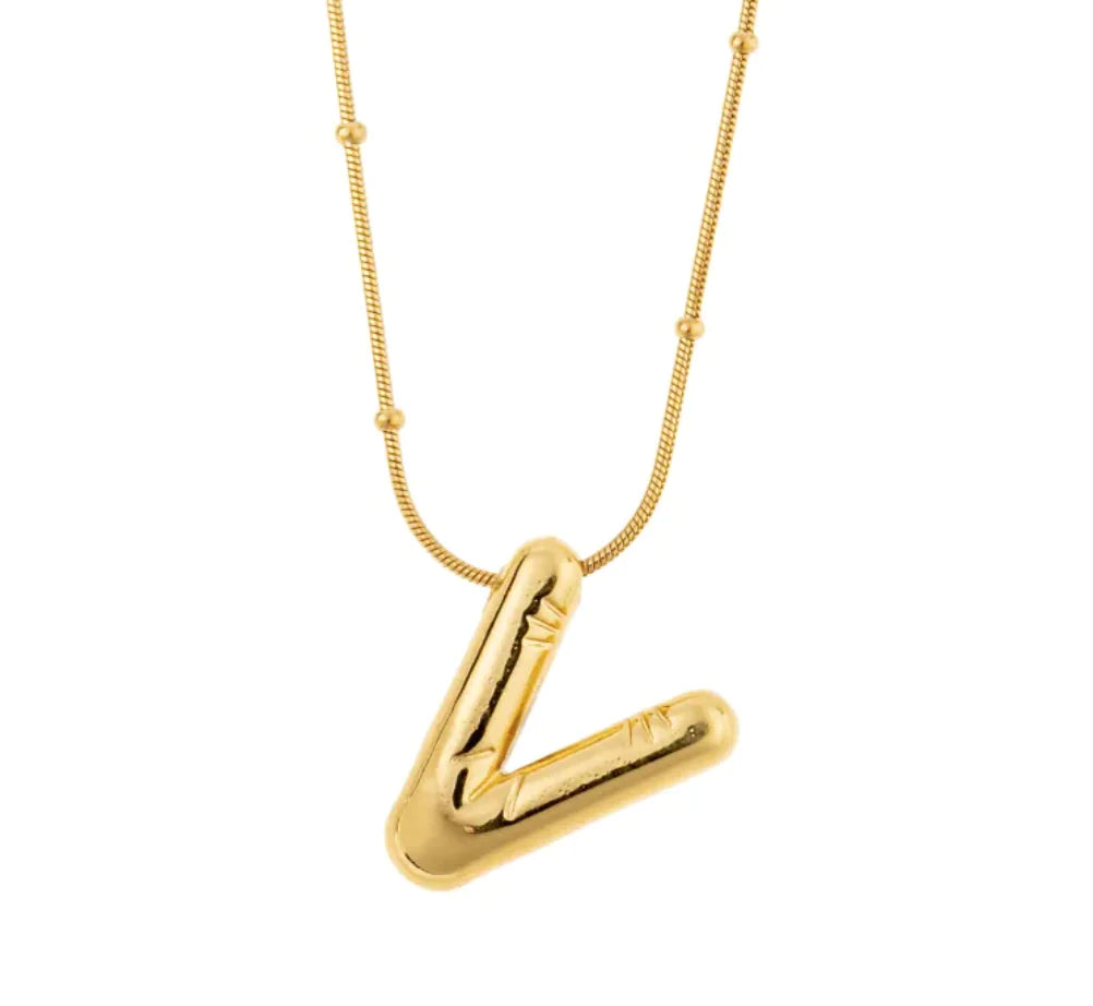 Luzora™ Signature Initial – Alphabet Necklace
