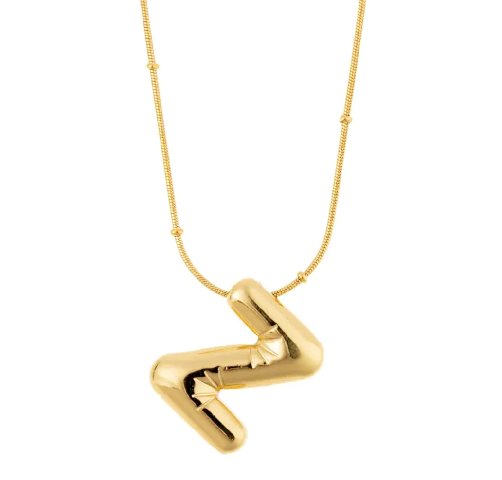 Luzora™ Signature Initial – Alphabet Necklace