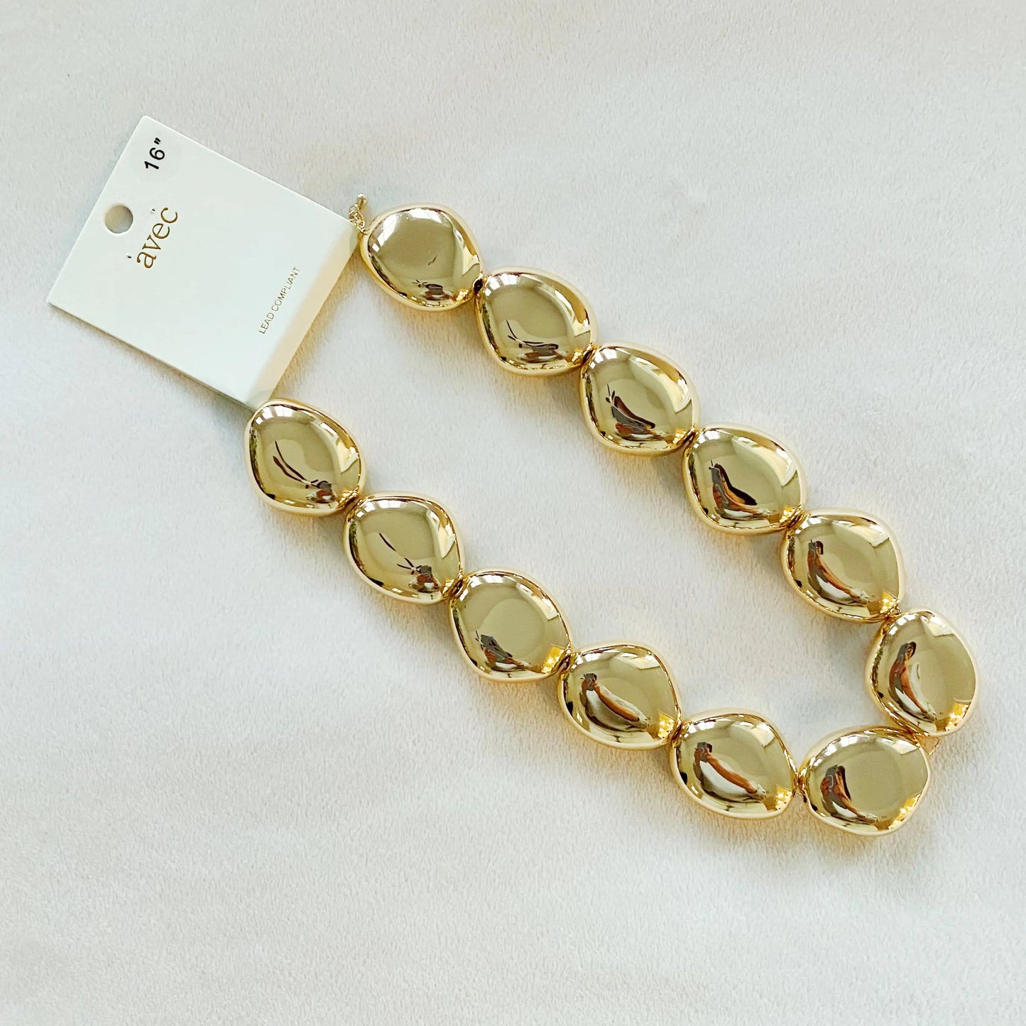 Luzora™ Golden Nugget Statement Necklace