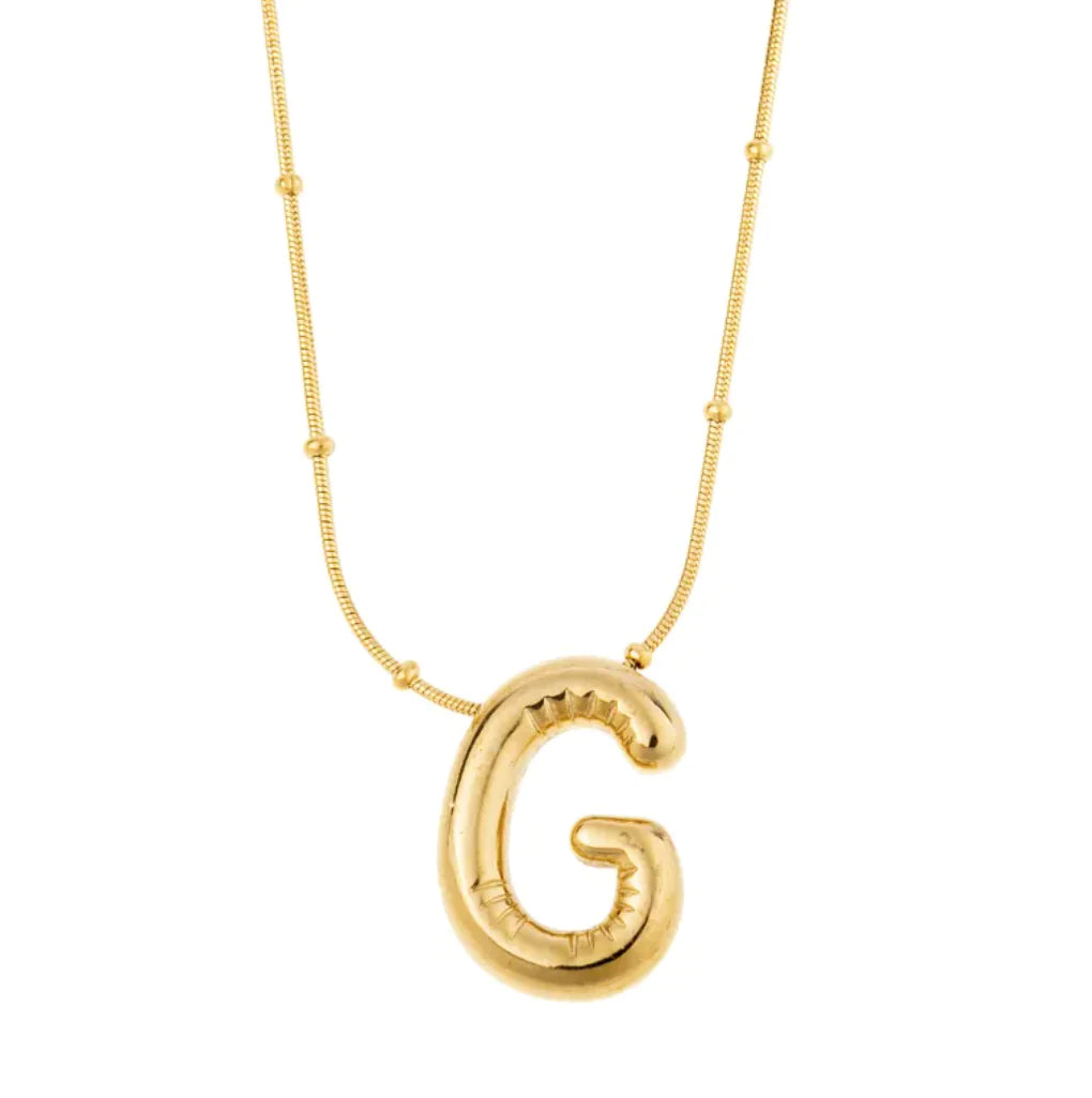 Luzora™ Signature Initial – Alphabet Necklace