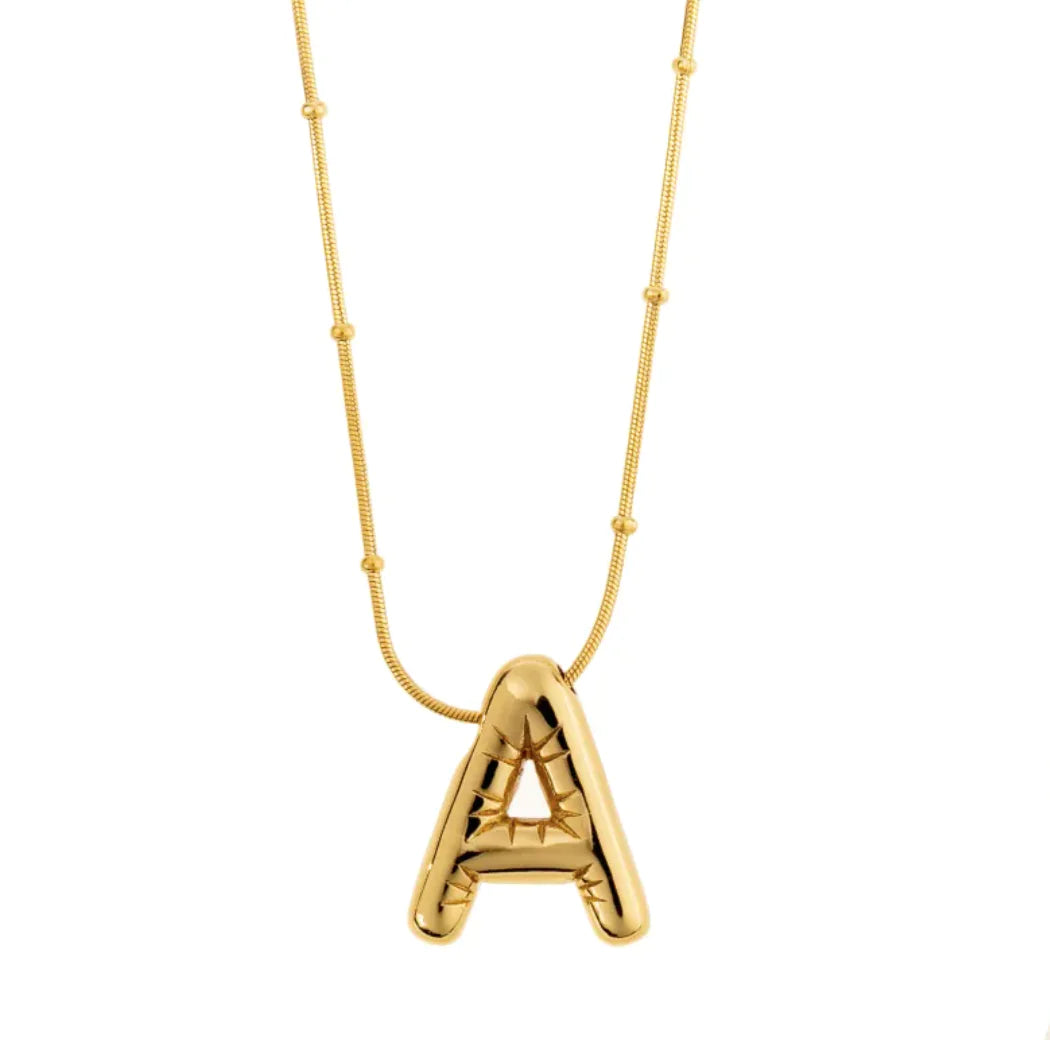 Luzora™ Signature Initial – Alphabet Necklace